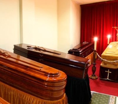   Coffins, urns, reliquaries